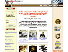 Tablet Screenshot of mortgagebrokertraining.com